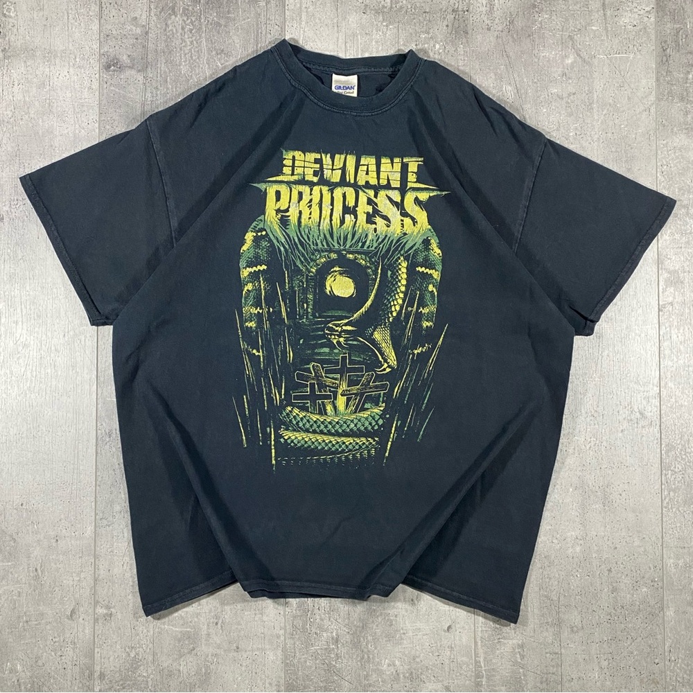 Deviant Process Punk Metal Band Tee Shirt